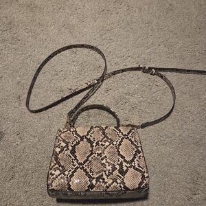 Elegant Snake Print Women's Bag